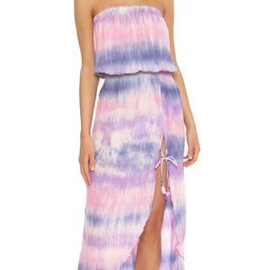 Becca Free Bird Tie-Dyed Dress Swim Coverup- Orchid Size Small
